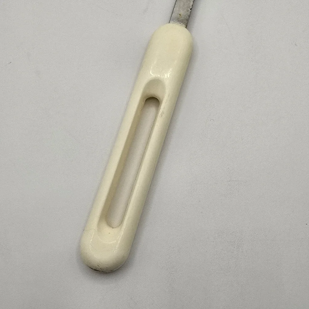 Vintage Bonny USA Solid Serving Spoon‎ Nylon Plastic Black w/White Handle